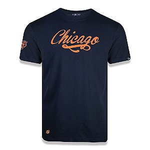 Camiseta New Era Chicago Bears NFL Go Team Marinho