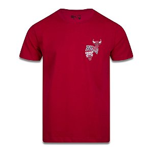 Camiseta New Era Chicago Bulls NBA Street Life Vermelho