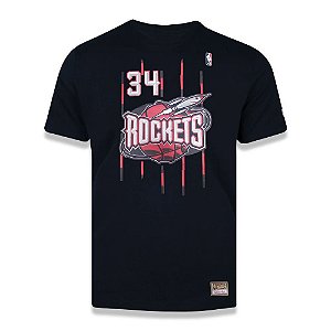 Camiseta Mitchell & Ness Houston Rockets 34  Hakeen Olajuwon