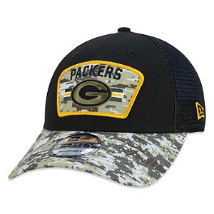 Boné New Era Green Bay Packers 940 NFL 21 Salute to Service