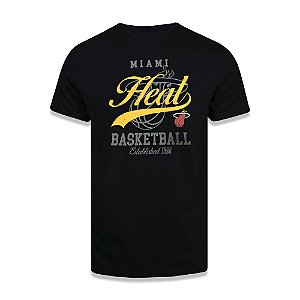 Camiseta NBA Miami Heat Established 1988 Preto