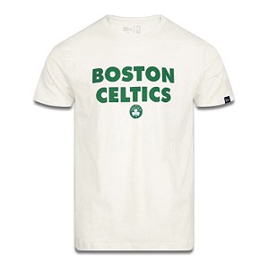 Camiseta New Era Boston Celtics NBA Core Basic Off White