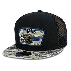 Boné New Era Tennessee Titans 950 NFL 21 Salute Service