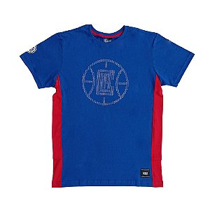 Camiseta NBA Los Angeles Clippers Core Ball Dotted Azul