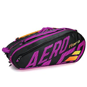 Raqueteira de Tenis Babolat RH12 Pure Aero Rafa Amarelo Roxo