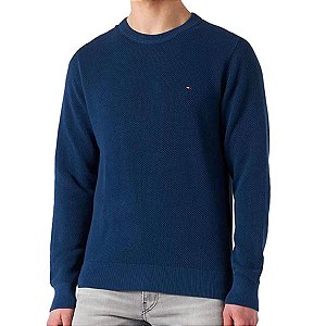 Suéter Tommy Hilfiger Manga Longa Tricot Pique Structure