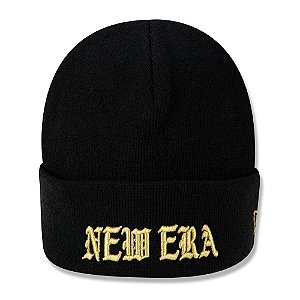 Gorro New Era Street Model Gold Black Bordado