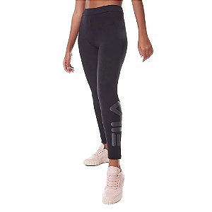 Calça Legging Fila Feminina Letter Preto