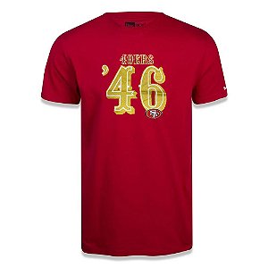 Camiseta New Era San Francisco 49ers Numbers Vermelho