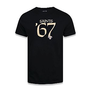 Camiseta New Era New Orleans Saints Numbers Preto