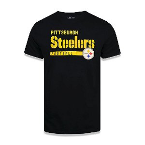 Camiseta New Era Pittsburgh Steelers Team Preto