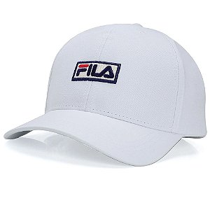 Boné Fila Unissex Classic Branco aba curva