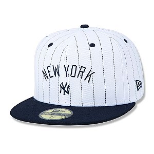 Boné New Era New York Yankees 5950 Core Pinstripe Branco
