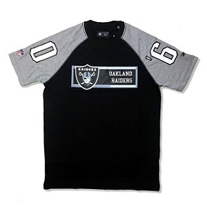 Camiseta Oakland Raiders Raglan Rec - New Era