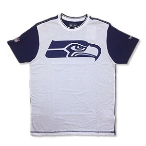 Camiseta Seattle Seahawks Bicolor Branca - New Era