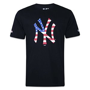 Camiseta New Era New York Yankees Core USA Preto