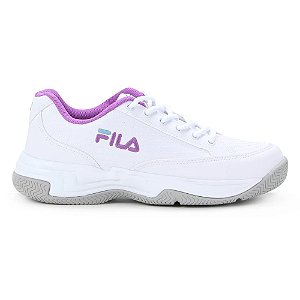 Tenis Fila Feminino Grand Prix Branco/Lilás