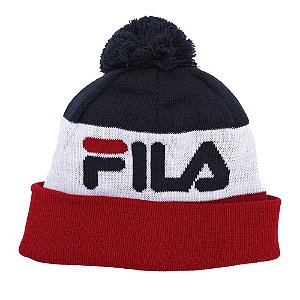 Gorro Fila Unissex Stripes Vermelho Branco Marinho