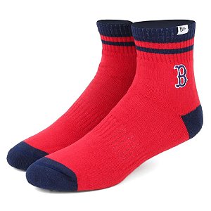 Meia Boston Red Sox MLB Vermelha Cano Médio - New Era