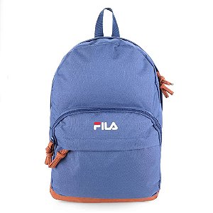 Mochila Fila Unissex Suede Azul Marrom