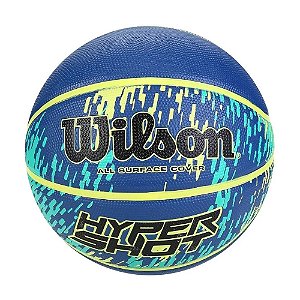 Bola de Basquete Wilson NBA Hype Shot #7 Azul Amarelo
