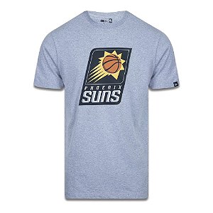 Camiseta New Era Phoenix Suns Basic Logo NBA Cinza