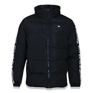 Jaqueta Puffer New Era Core Tape Lifestyle Preto