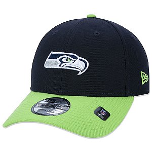 Boné New Era Seattle Seahawks 940 SN Aba Curva Verde