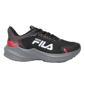 Tenis Masculino Fila Action Preto Vermelho