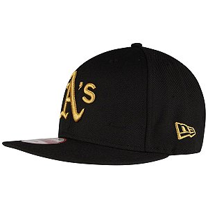 Boné Oakland Athletics A's 950 Gold on Black MLB - New Era