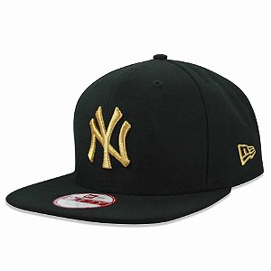 Boné New York Yankees Strapback gold on black MLB - New Era