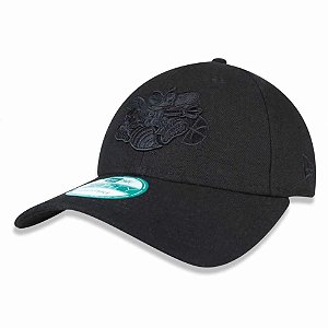 Boné Charlotte Hornets 940 Snapback Black on Black - New Era