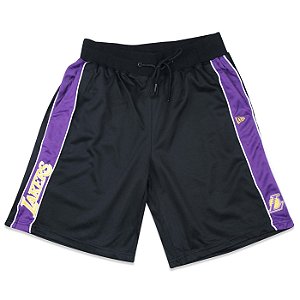 Bermuda Jersey New Era Los Angeles Lakers Core Cut Preto