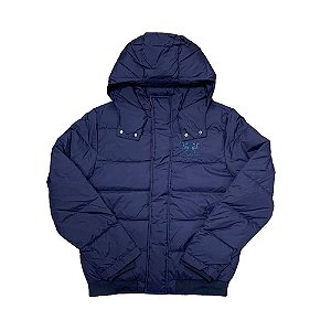 Jaqueta Puffer La Martina De Nylon Basica Azul Marinho