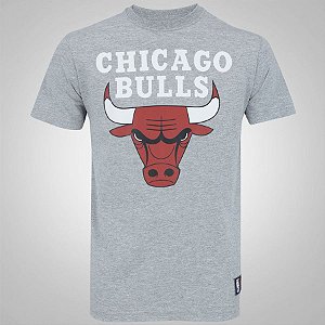 Camiseta Chicago Bulls NBA Basic Cinza - New Era