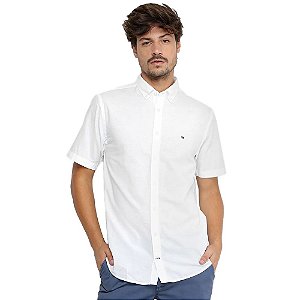 Camisa Social Tommy Hilfiger Light Oxford Shirt Branco