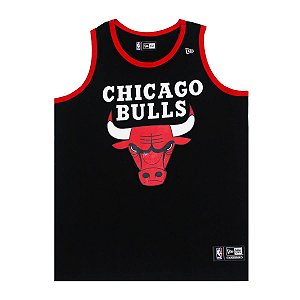 Regata Chicago Bulls Basic Preto - New Era