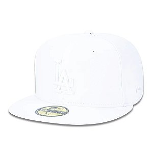 Boné New Era 5950 Los Angeles Dodgers Aba Reta Branco