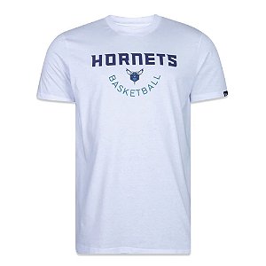 Camiseta New Era Charlotte Hornets Core Basketball Branco