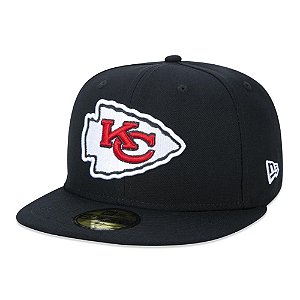 Boné New Era 5950 Kansas City Chiefs NFL Preto