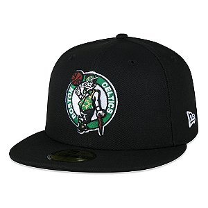 Boné New Era Boston Celtics 5950 NBA Fechado Preto