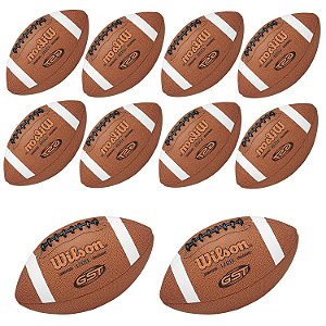 KIT de 10 bolas Futebol Americano GST Composite NFL - Wilson