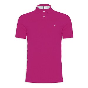 Camiseta Gola Polo Tommy Hilfiger Im 1985 Regular Magenta