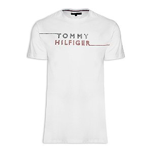 Camiseta Tommy Hilfiger AB Wcc Large Corp Tee Branco