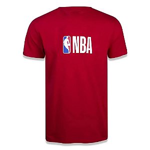 Camiseta New Era NBA Core Logoman Vermelho