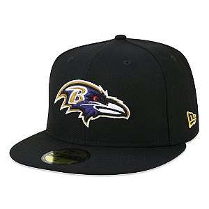 Boné New Era Baltimore Ravens 5950 Core Preto
