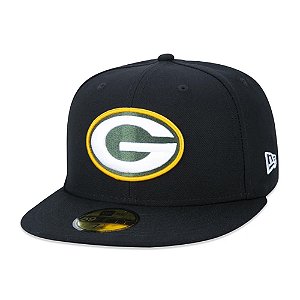 Boné New Era Green Bay Packers 5950 NFL Preto