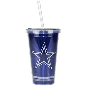 Copo C/ Canudo Dallas Cowboys - NFL