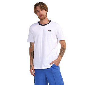 Camiseta Fila Manga Curta Masculina Classic Branco