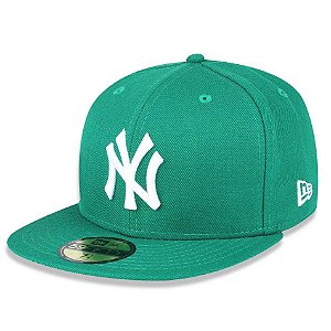 Boné New York Yankees 5950 White on Green Fechado - New Era